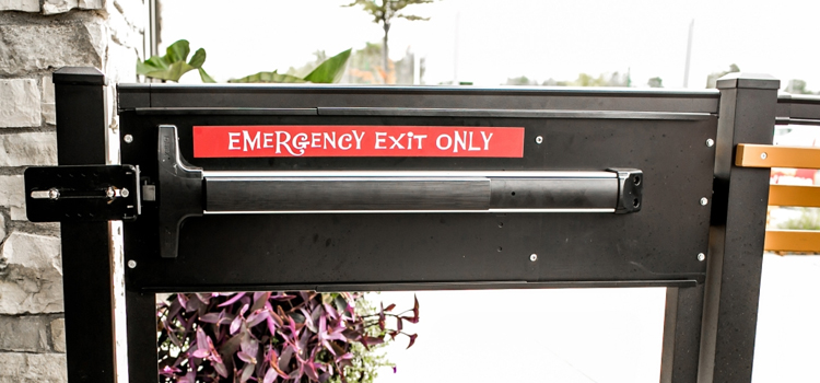 emergency push bar installation in Riverview
